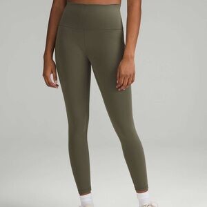 Lululemon Leggings Wunder Train High-Rise Tight Pockets 25” Army Green 4 (Small)